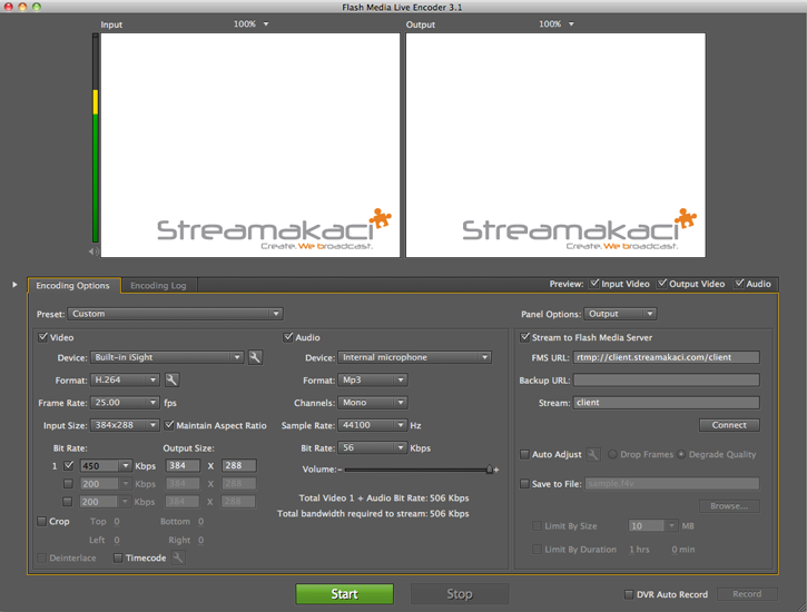 Flash Media Encoder