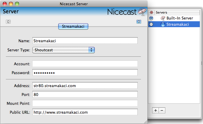 Nicecast Server