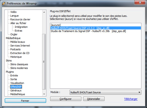 Shoutcast dsp winamp