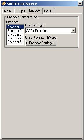 Shoutcast encoder